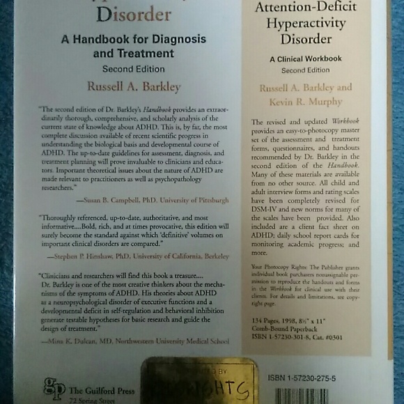 Vintage ADHD Handbook for Diagnosis and Treatment - Picture 2 of 5